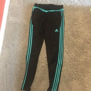 TEAL ADIDAS TIRO PANTS
